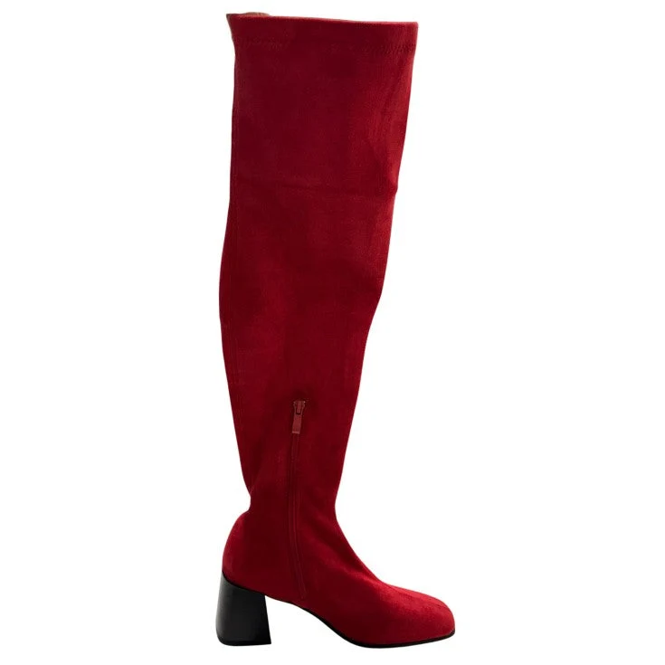 MUJER VELVET ROJO