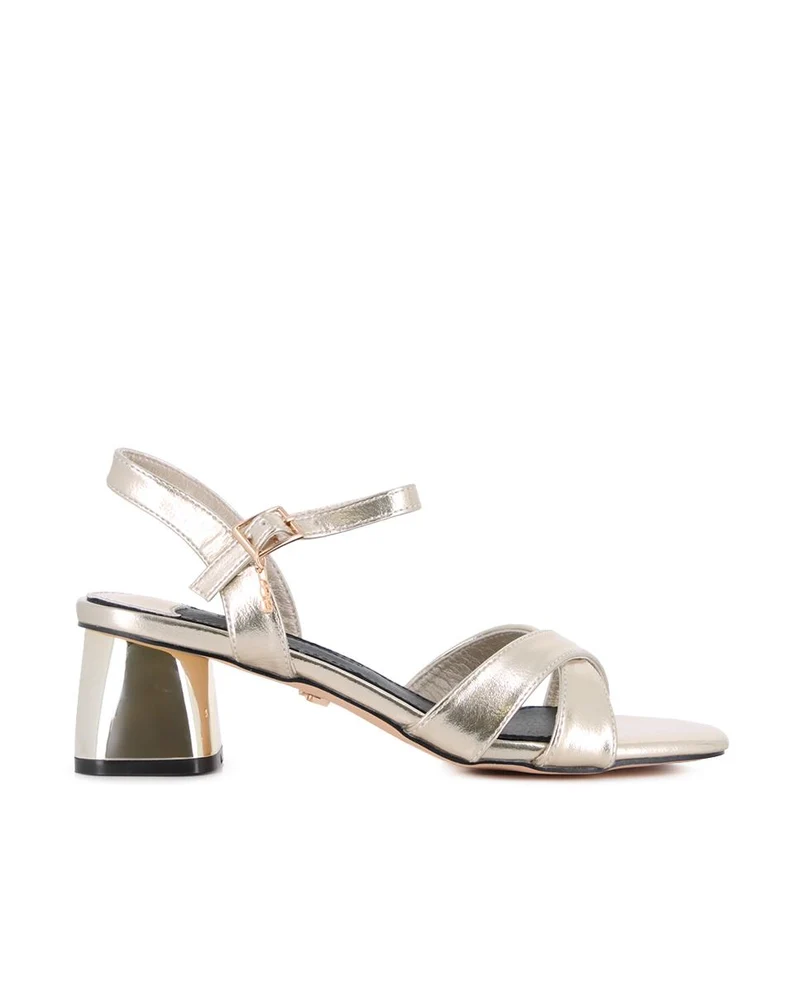 Sandalias de tacón Blogger Livia 02 doradas para Mujer