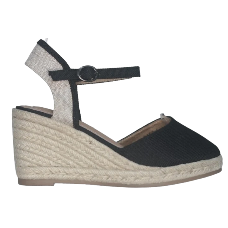 MUJER ESPARTO ANDALUCIA NEGRO TEXTIL