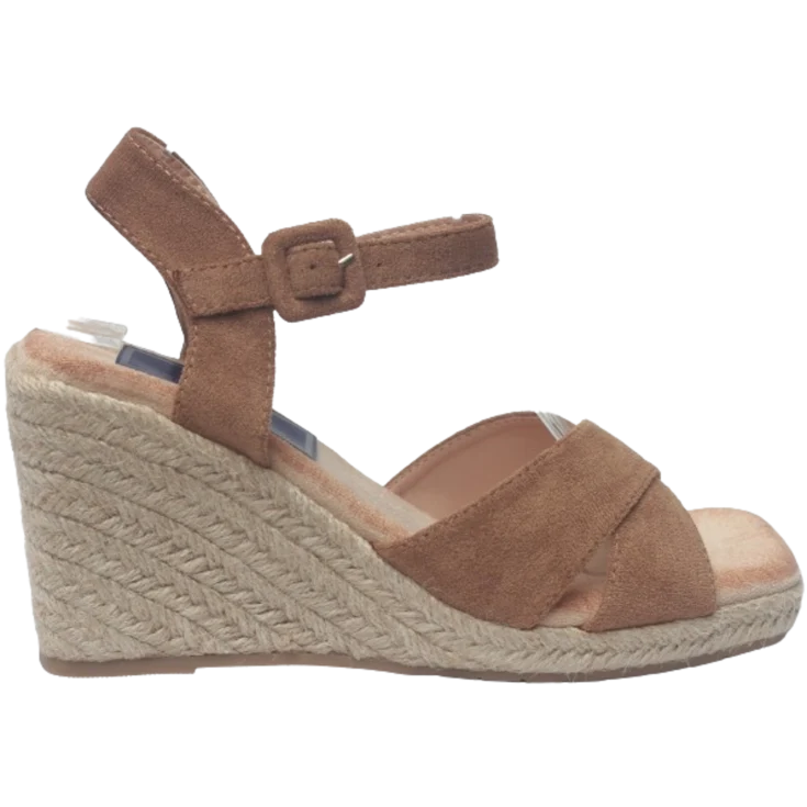 MUJER SANDALIA ESPARTO YASMINE CAMEL