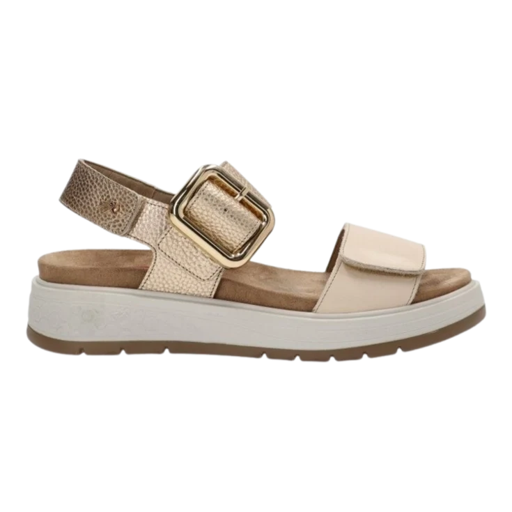 MUJER SANDALIA COMODA TIBET ALUMINIO RAW PLATI