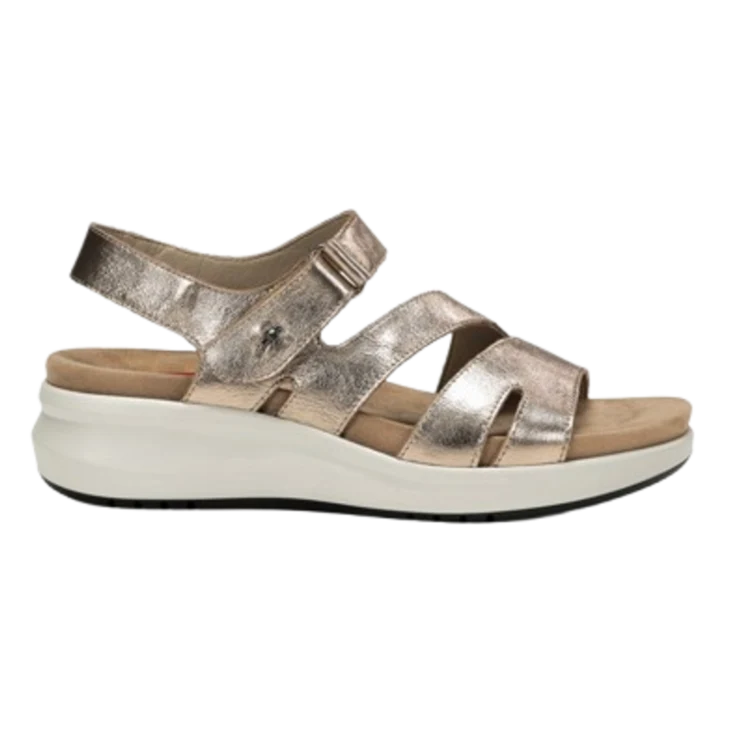 MUJER SANDALIA COMODA NIL LAMINADO CAVA