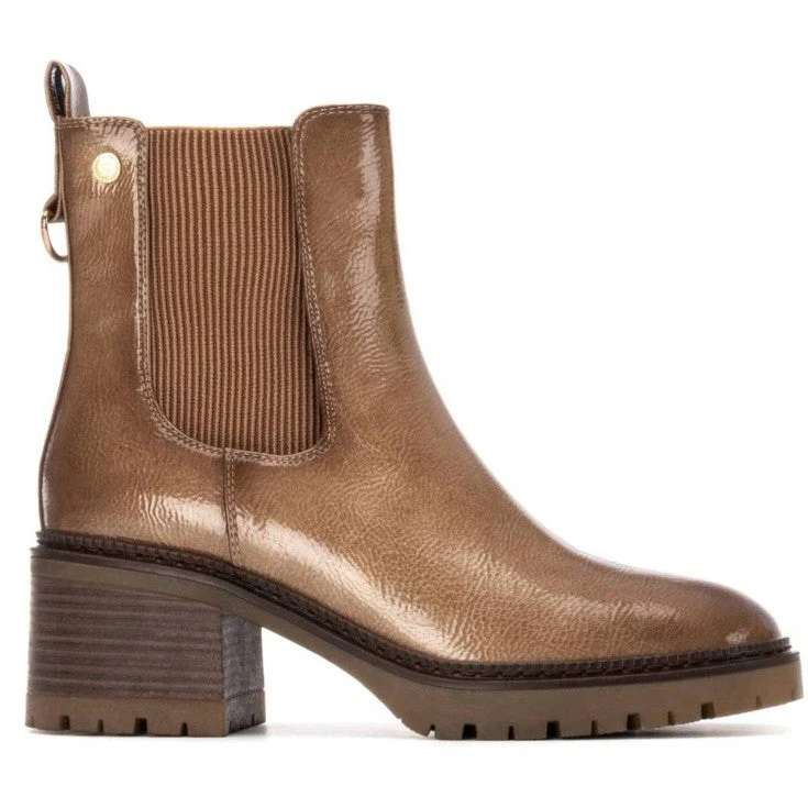 MUJER BOTIN TACON MEDIO ESTOCOLMO BEIGE