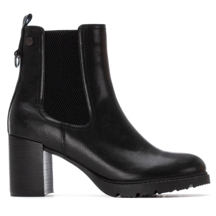 MUJER BOTIN BUDAPEST TACON ALTO NEGRO