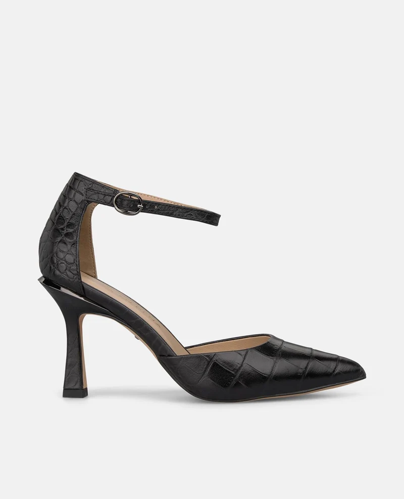 ZAPATO TACÓN PIEL CON PULSERA