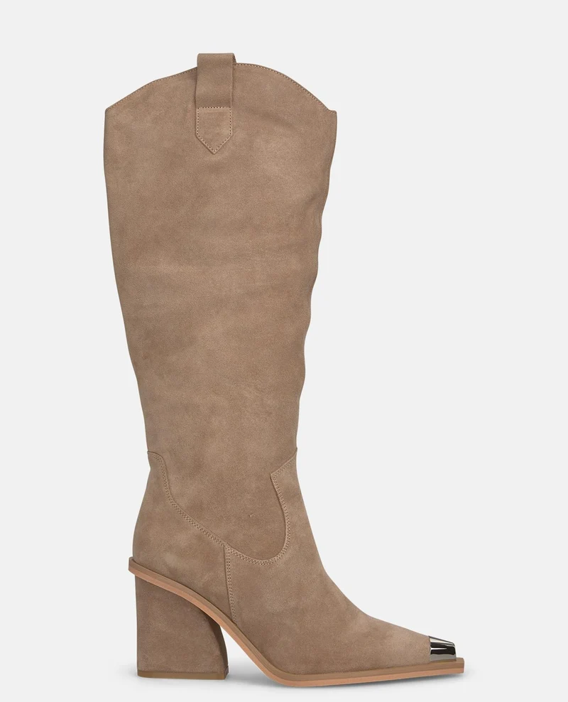 BOTA TACÓN CON TEXTURA