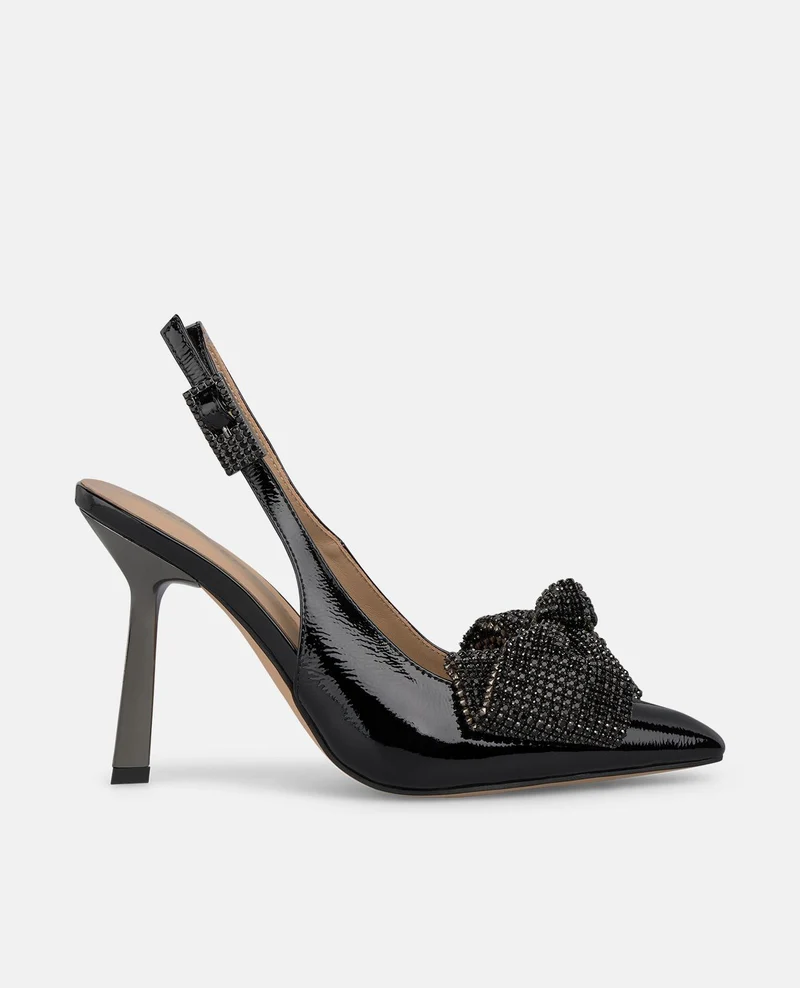 ZAPATO TACÓN LAZO PEDRERÍA