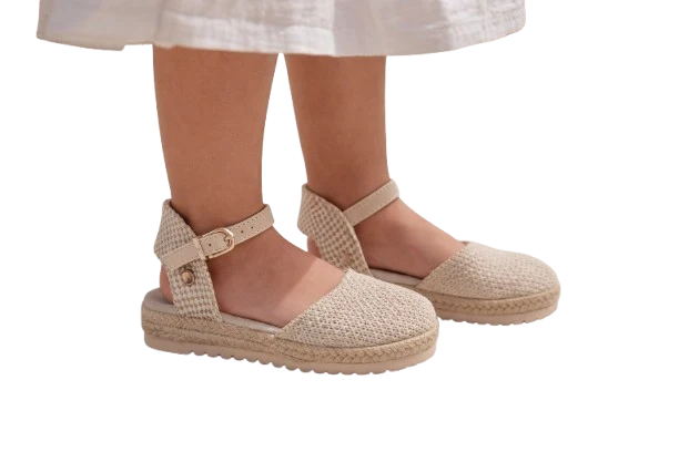 NIÑO ESPARTOS NIÑA TEXTIL BEIGE