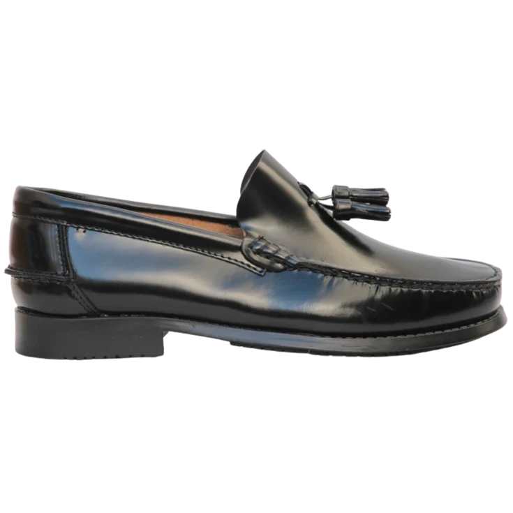 HOMBREMOCASIN P/G BORLAS NEGRO PISO/GOMA