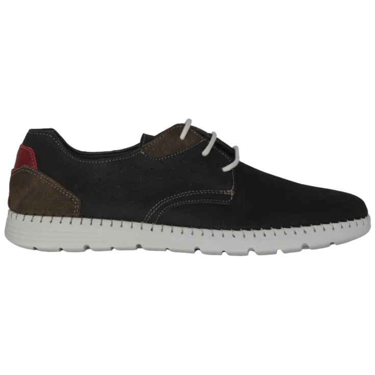 HOMBRE CASUAL ZAPATOS DARI NOBUCK MARINO