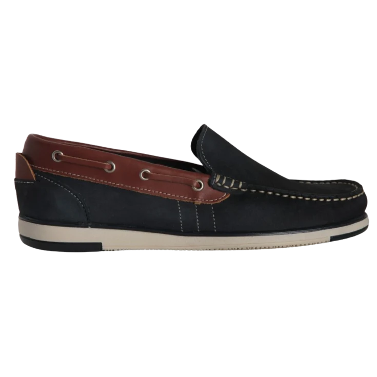 HOMBRE MOCASIN GUIDO PIEL MARINO