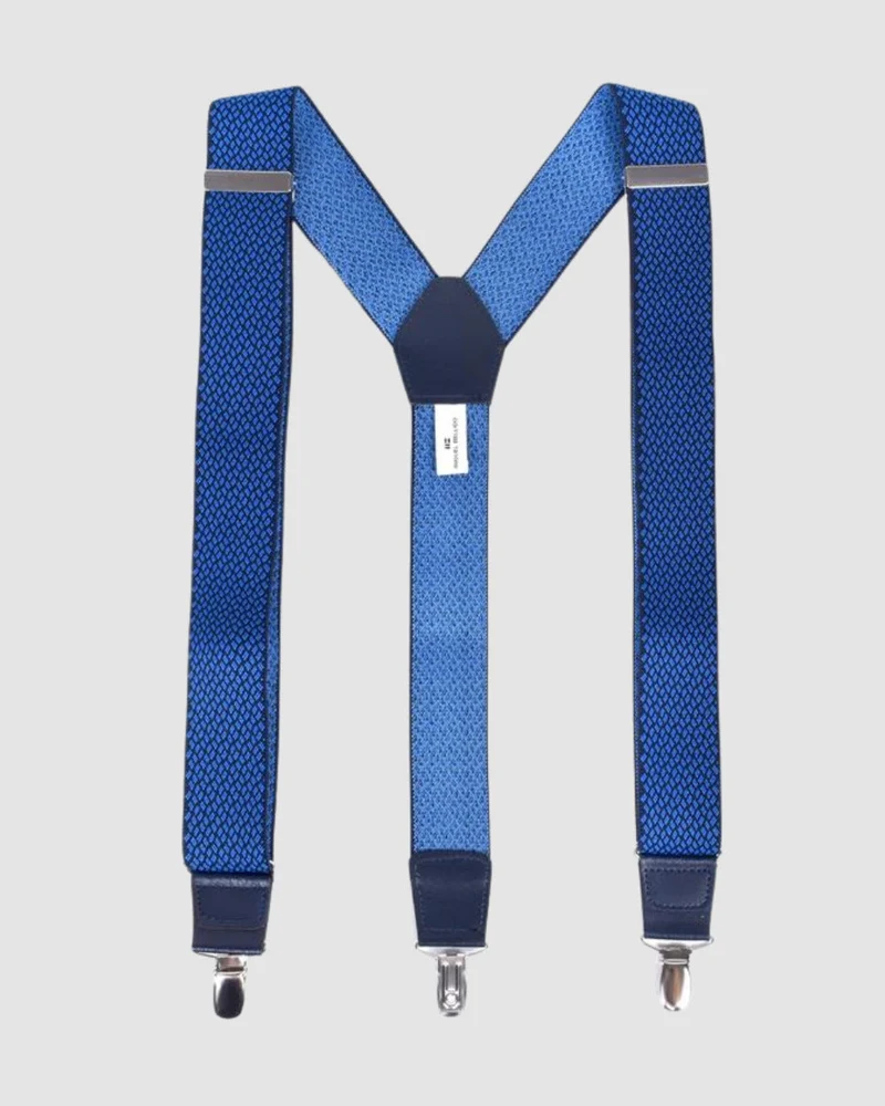 Tirantes Con Micromotivos En Color Azul