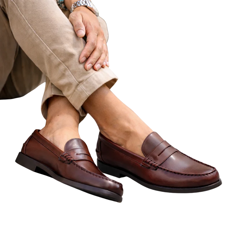 HOMBRE MOCASIN P/G ANTIFAZ PULL CASTAÑA