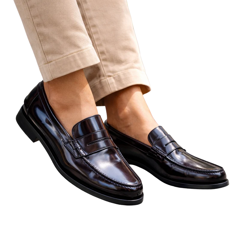 HOMBRE MOCASIN P/G ANTIFAZ BURDEOS