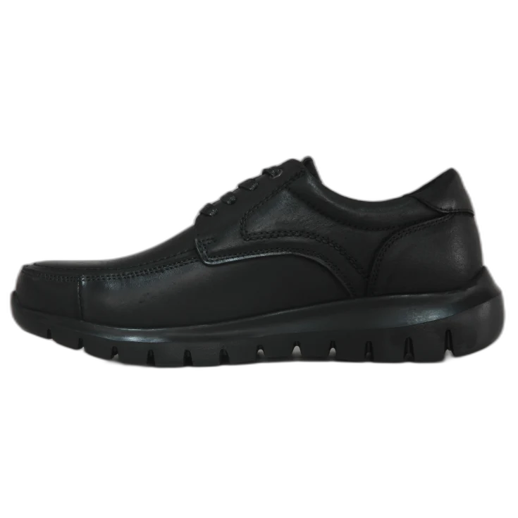 HOMBRE COMODO ZAPATO PIEL NEGRO