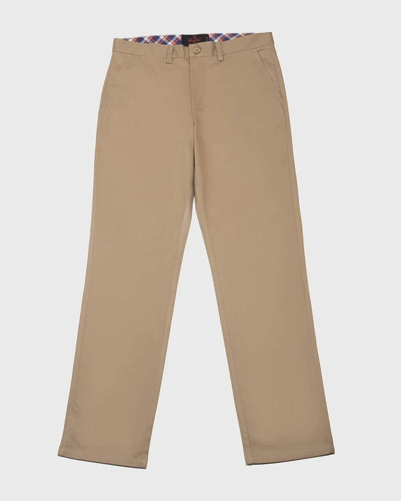 Pantalón Casual Chino Color Camel