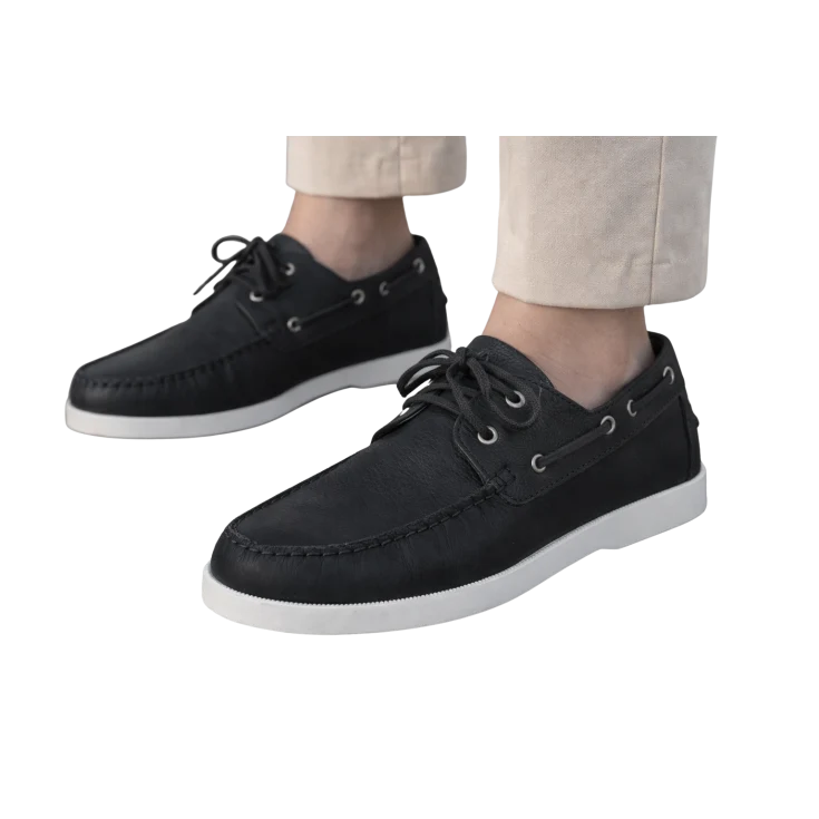 HOMBRE NÁUTICOS ALBION NOBUCK PRETO NEGRO
