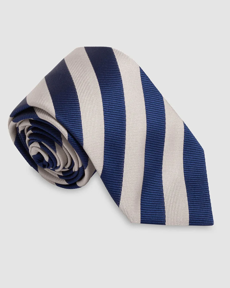 Corbata Pari Pari Azul Beige
