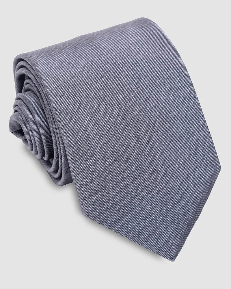 Corbata Plomo Entero