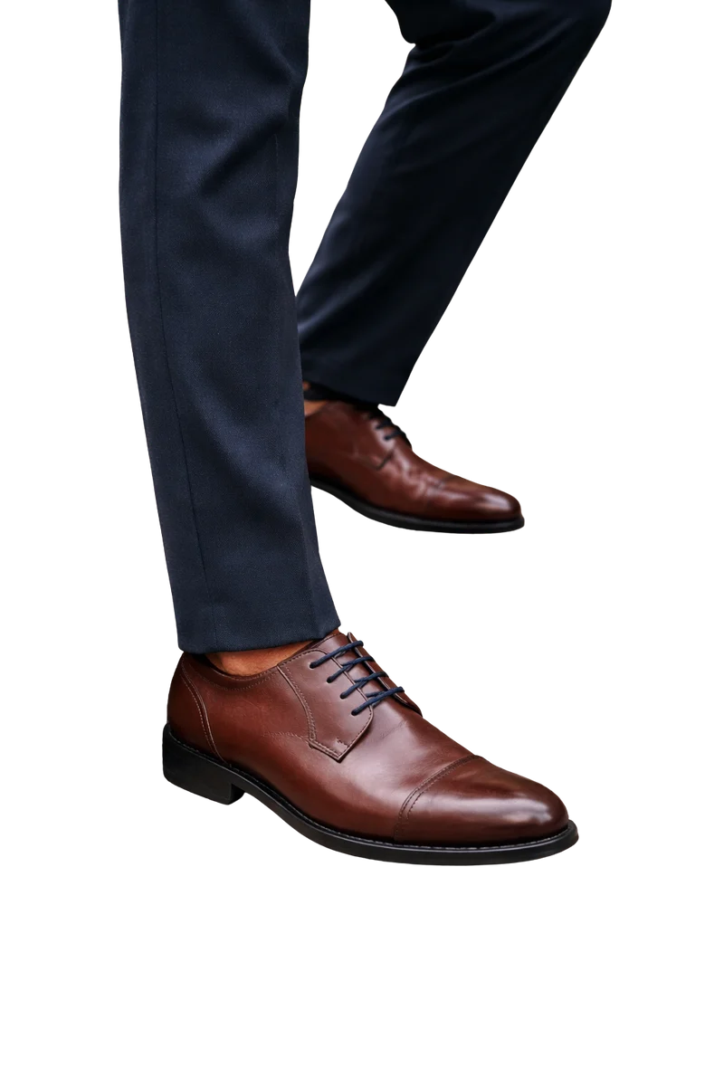 HOMBRE ZAPATO DE VESTIR RONDIN CUERO