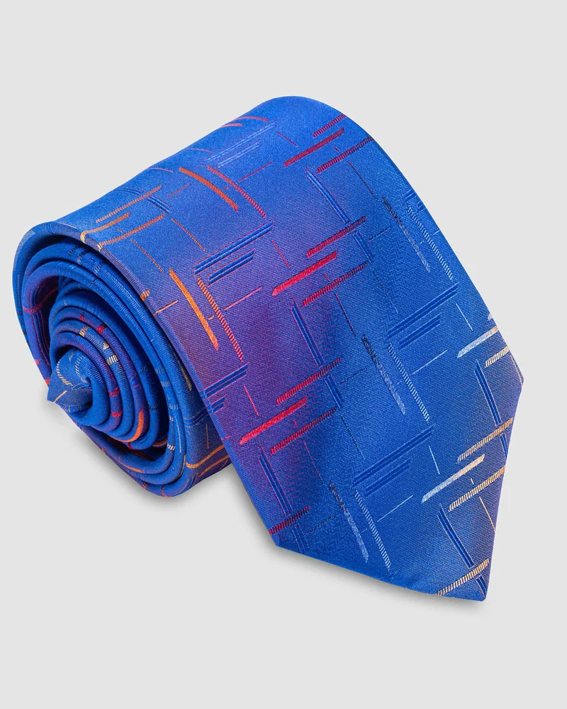 Corbata Fondo Azul Electrico
