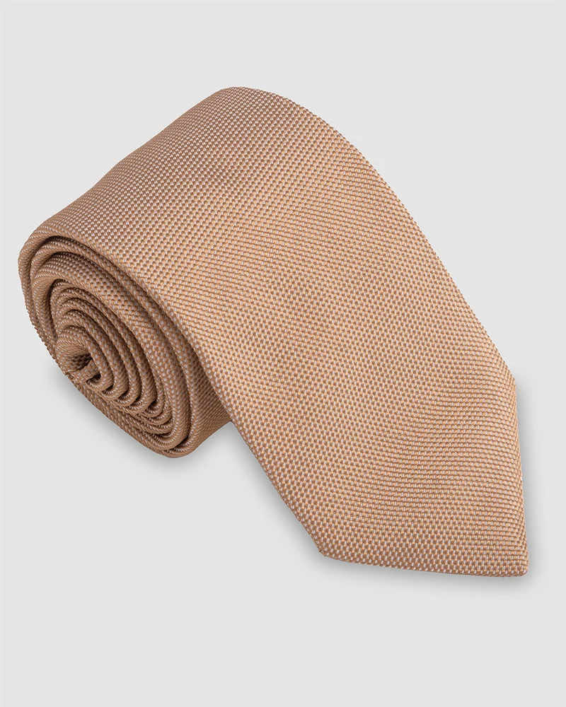 Corbata Beige Solido