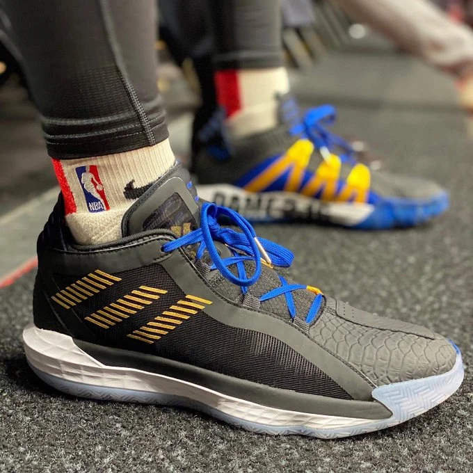 Adidas Dame 6 Stone Cold Damian Lillard Austin 3:16 Black Blue Mens FV4214SG