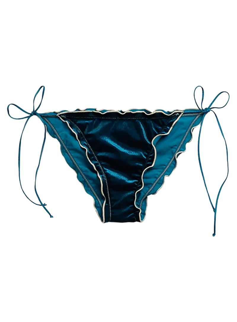 Bikini braguita Ondas Lazos Terciopelo