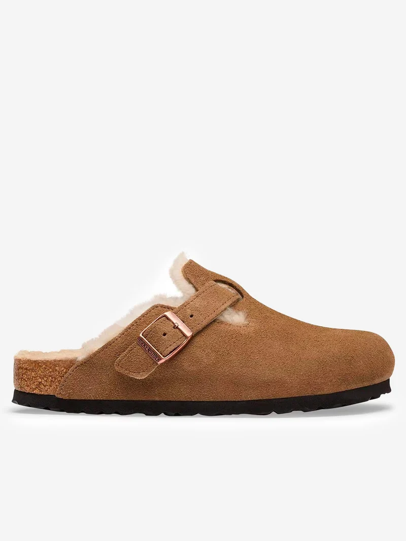 Boston Shearling in suede 'Dark Tea'