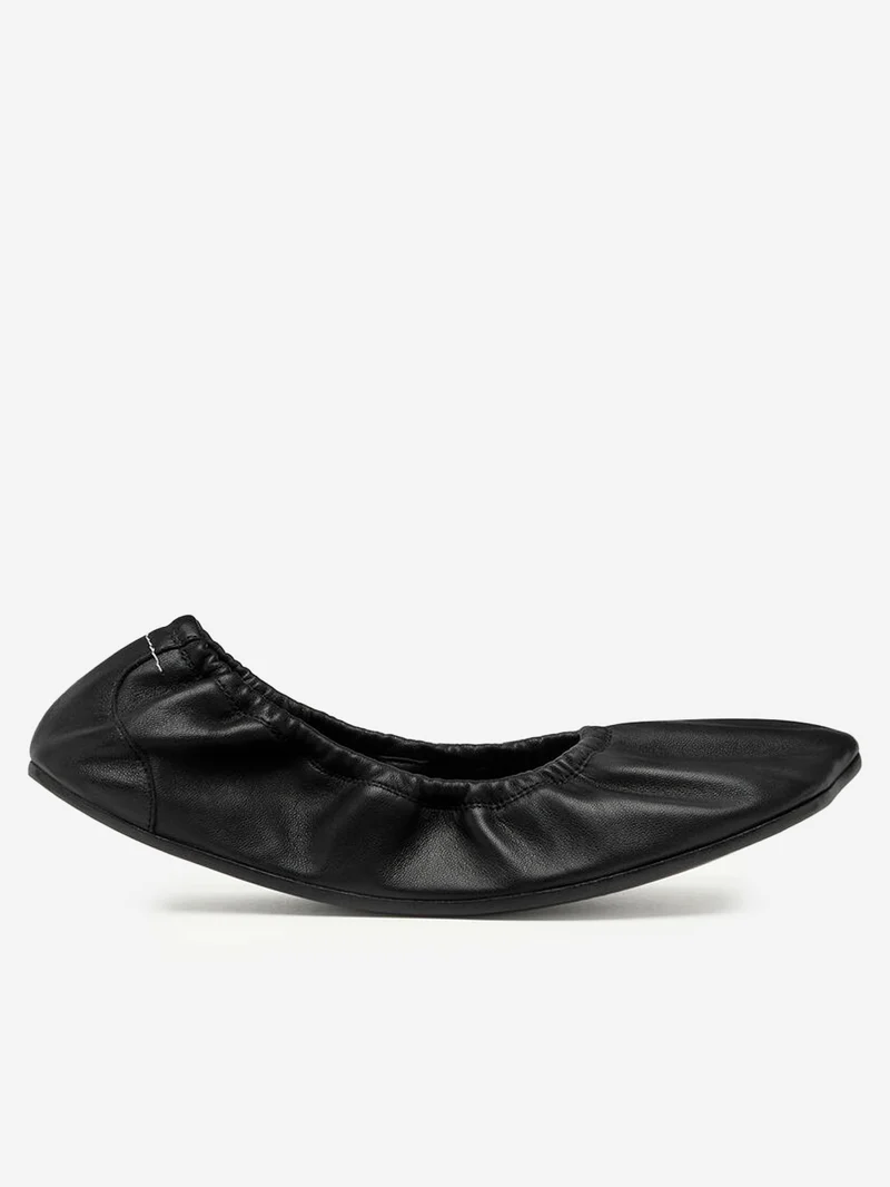 Ballerine Anatomic travel nere in pelle