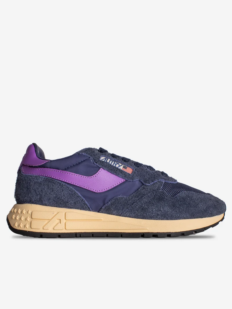M Reelwind in suede blu e nylon viola