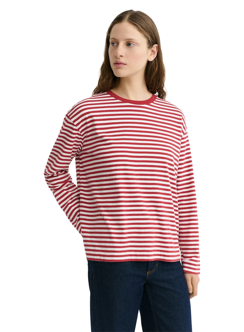 Camiseta Manga Larga Rayas Roja Emily