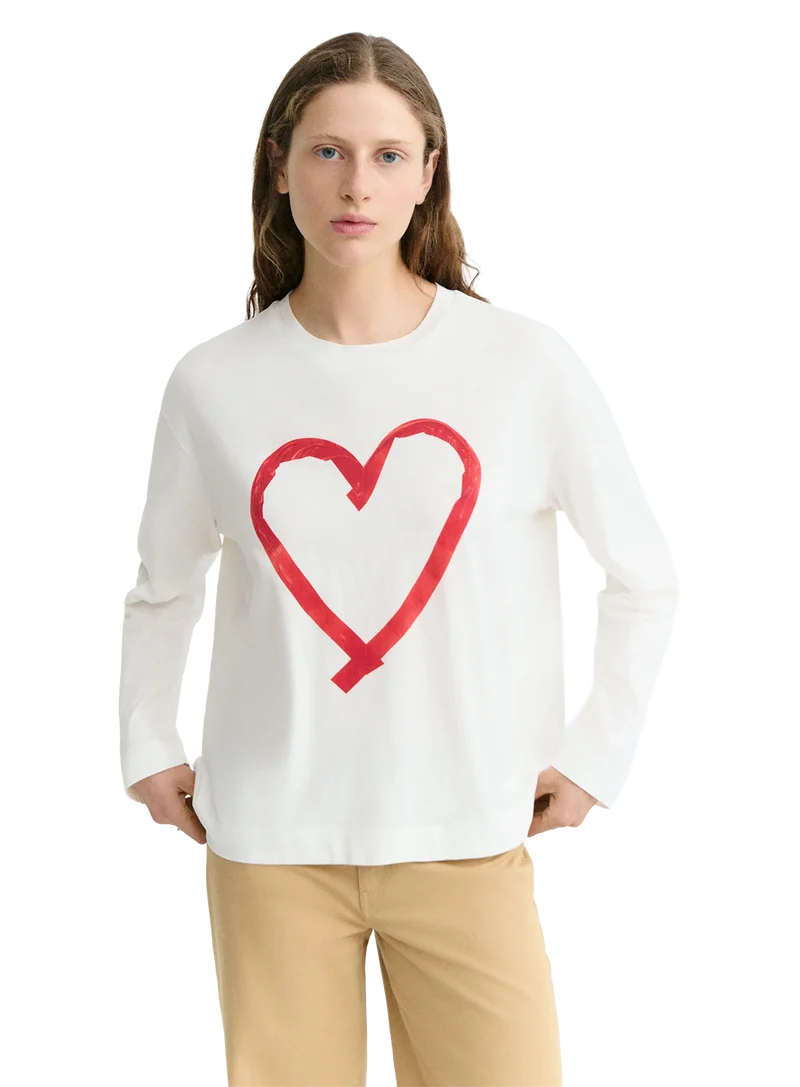 Camiseta Manga Larga Heart Tape Emily