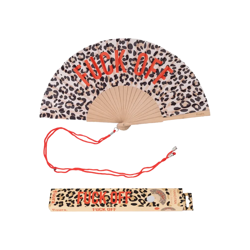 Abanico Leopardo "fuck Off"