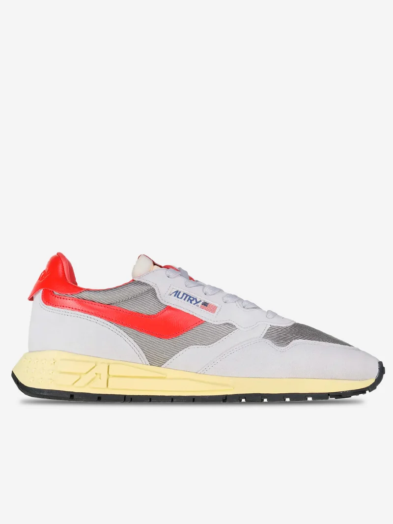 Sneakers Reelwind in suede e mesh grigie