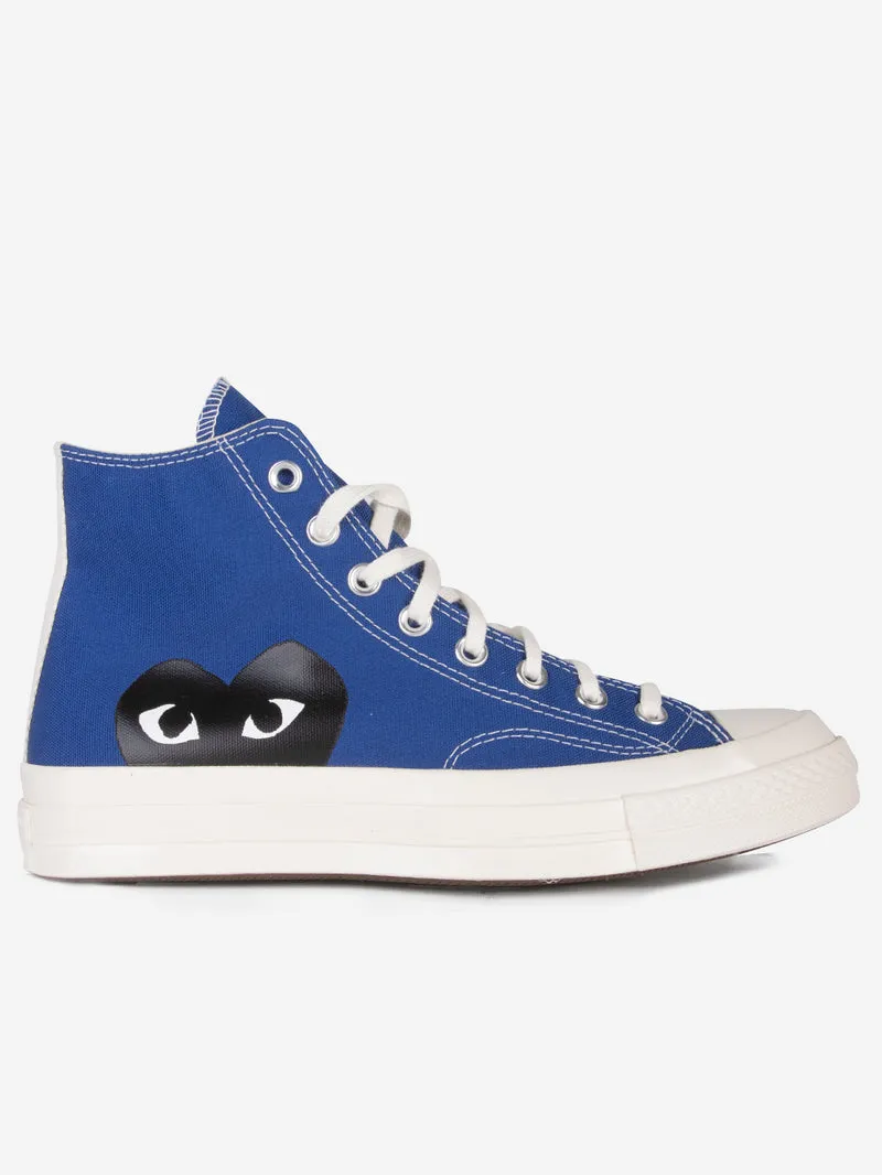 Chuck 70 HI blu con cuore x CDG