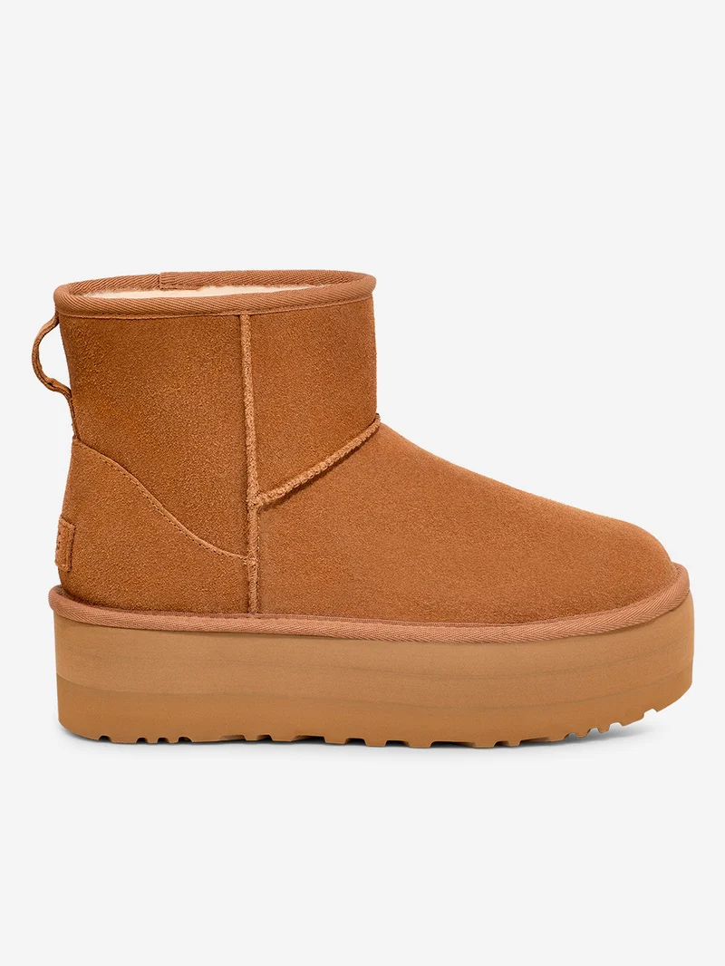W Classic Mini Platform stivali Chestnut