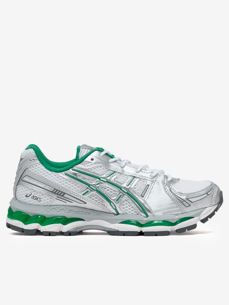 Gel Kayano 12.1 bianche, argento e verdi