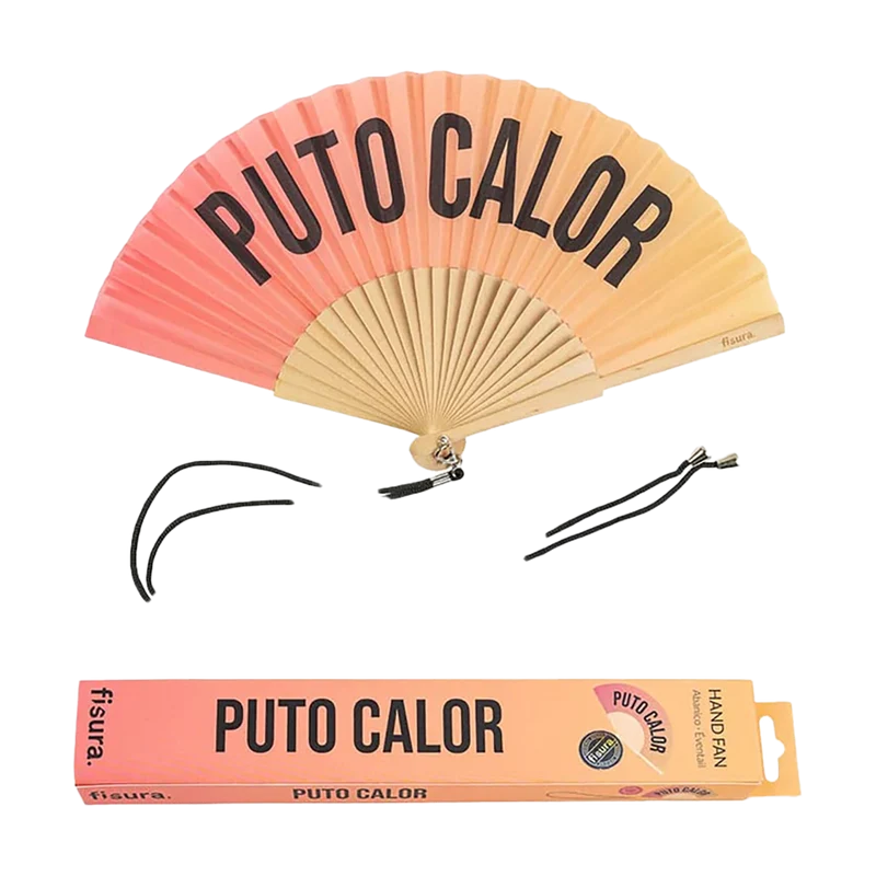 Abanico "puto Calor" Degradado Sunset