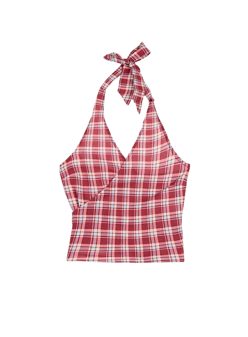 Top Halter Cuadros