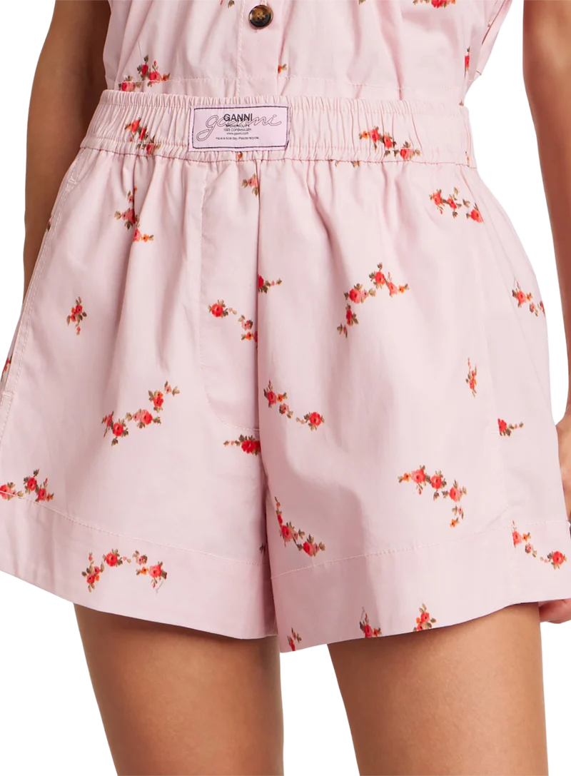Pantalones cortos Printed Stretch Cotton