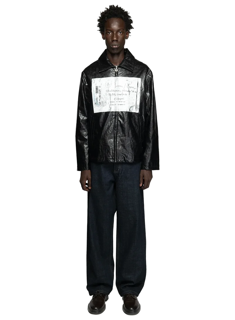 Chaqueta Crinckled Letter
