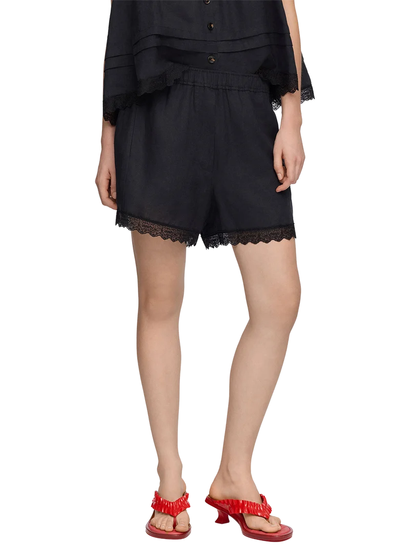 Pantalones cortos Light Linen Lace Hem