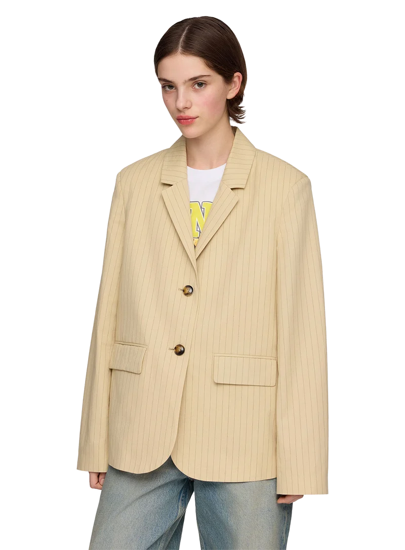 Blazer Natural Suiting Stripe