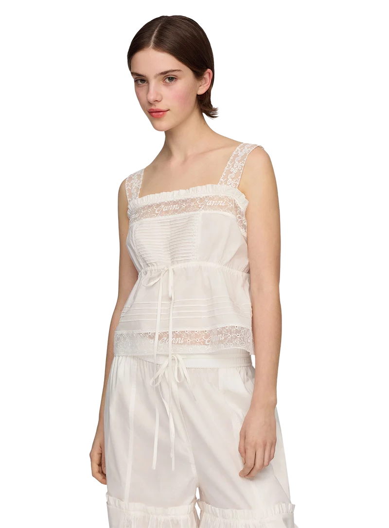 Top Cotton Voile Lace Slip