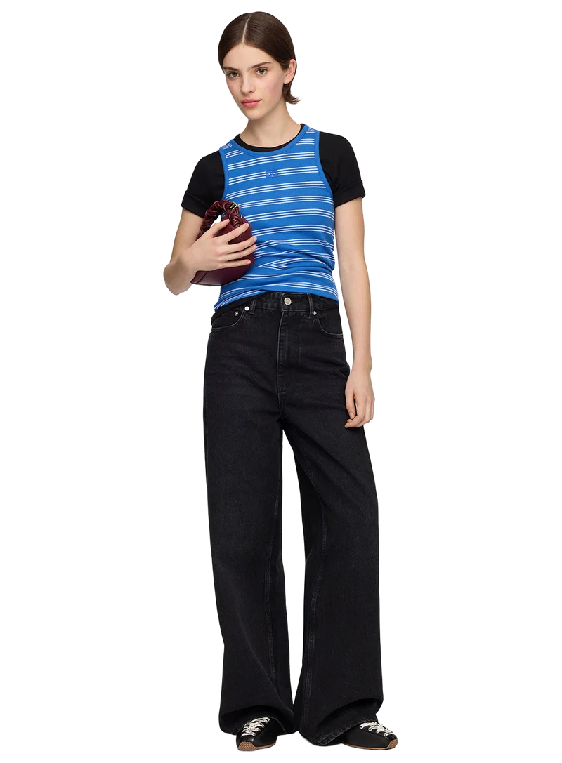 Camiseta Soft Cotton Rib Stripe Tank