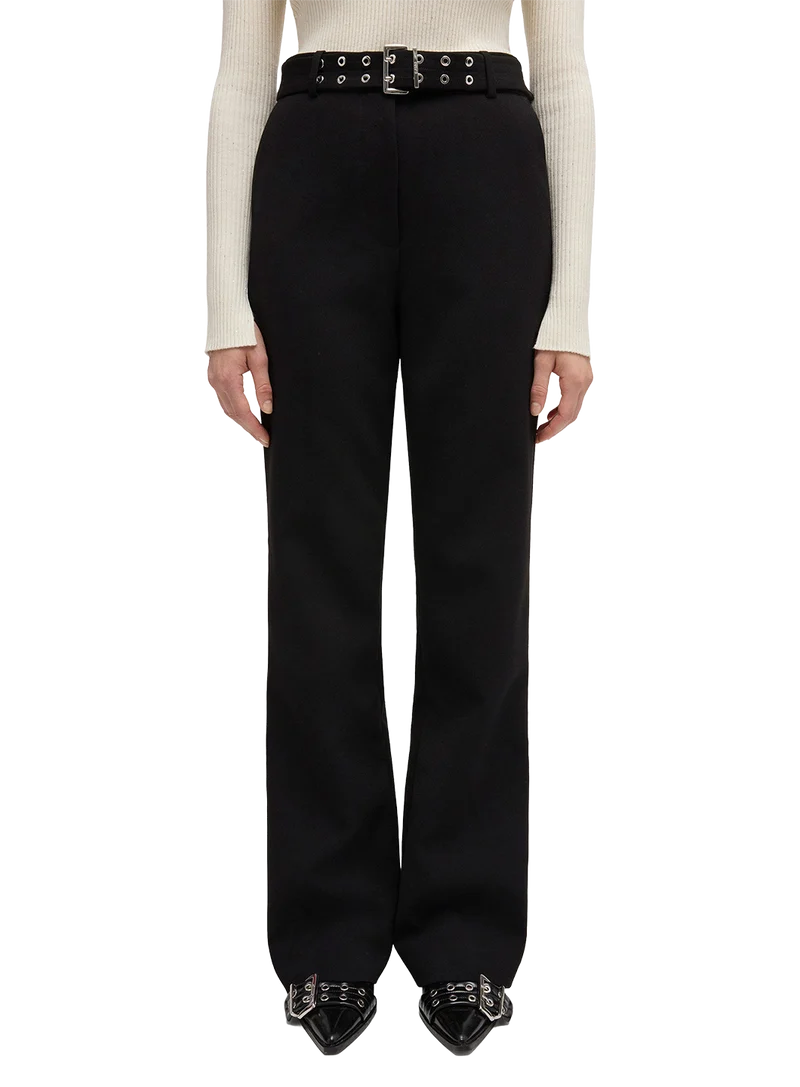Pantalones Bonded Crepe Wide