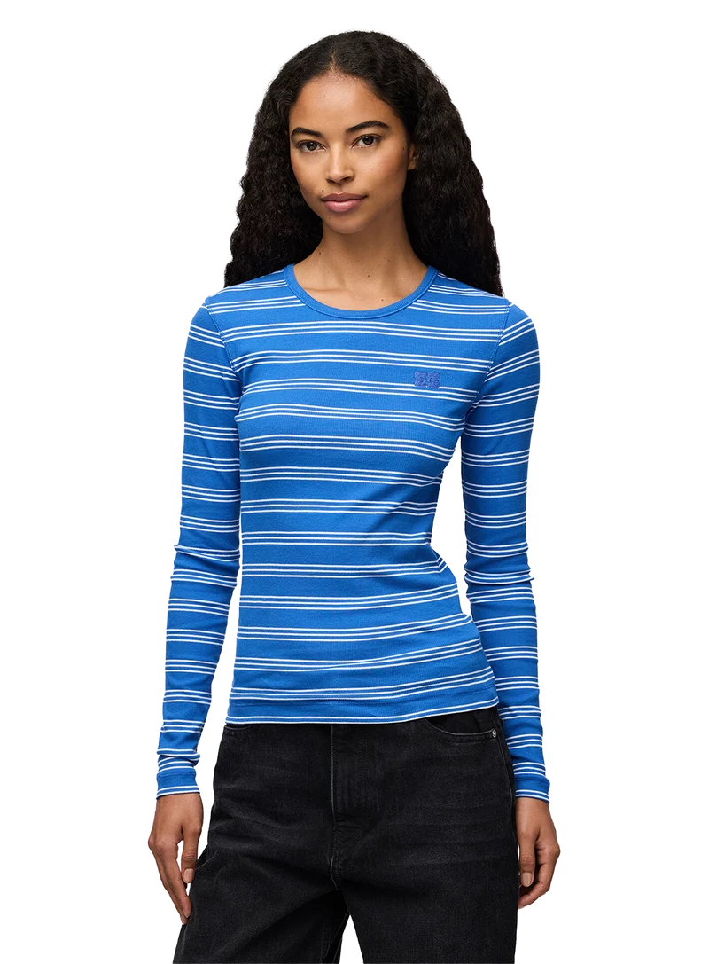Camiseta Soft Cotton Rib Stripe Ls