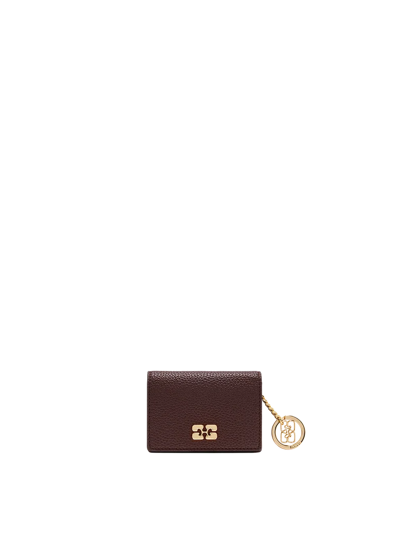 Cartera Ganni With Flap Grained