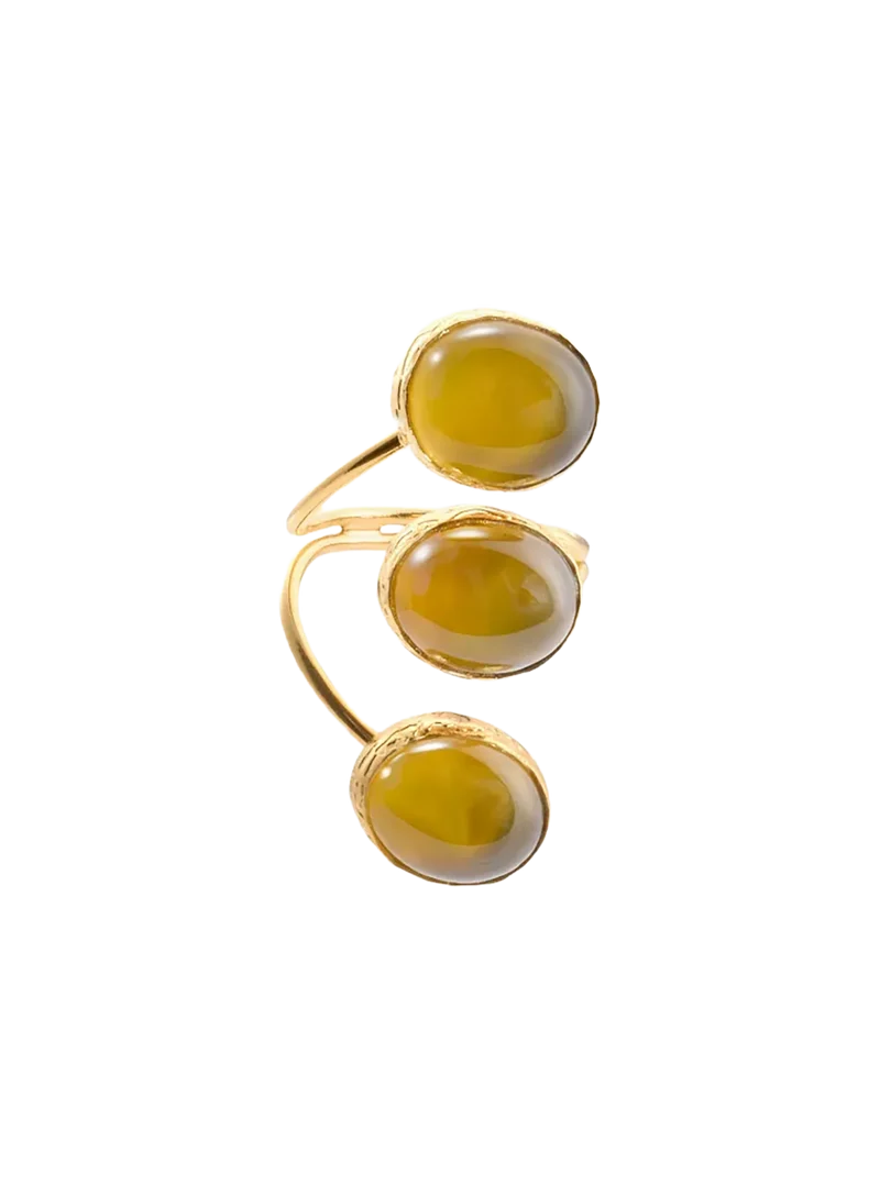 Anillo Trio Ambar